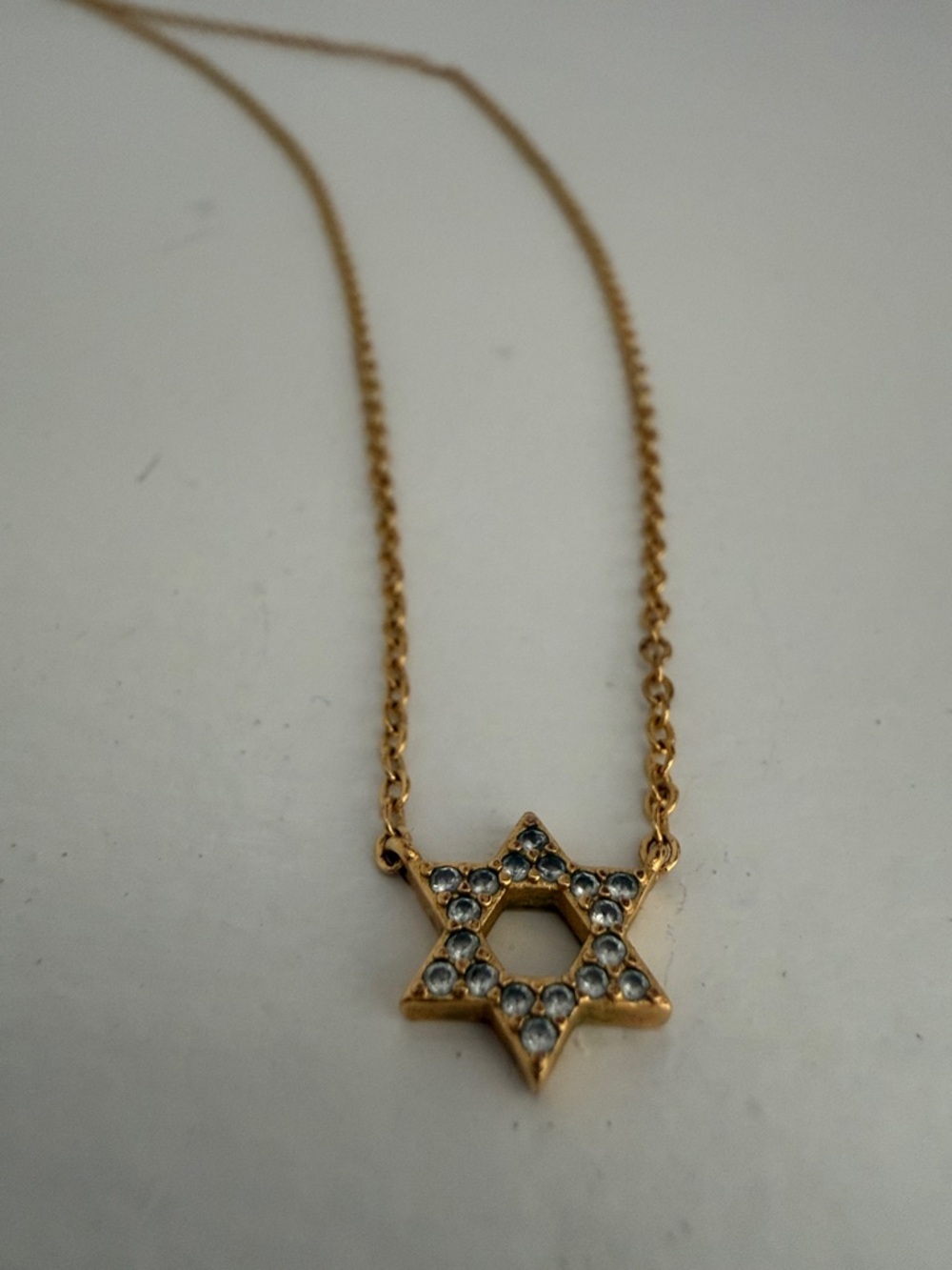 Gold Star David Jewish Necklace Jewelry